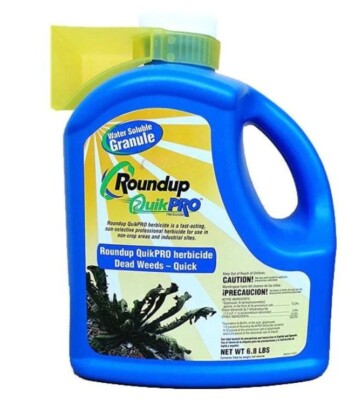 Roundup QuikPro Herbicide 6.8 lbs Jug QuickPro Glysophate Weed Control Herbicide
