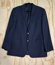 Ralph Lauren Blazer Jacket Navy Blue Men 42R The Iconic 100 Wool Classic Macy  s