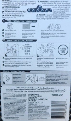 3M Command Damage Free Hanging Small Stainless Steel Metal Hooks 4 Ea Pk - Picture 4 of 5