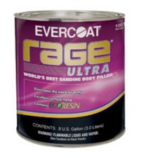 EVERCOAT RAGE ULTRA 125 WORLD'S BEST BODY FILLER + HARDENER FREE 2-3 Day Ship!