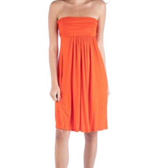 sachin and babi light blue dress Texas A&M Aggie Gameday Strapless Empire Waiste Mini-dress main image 0