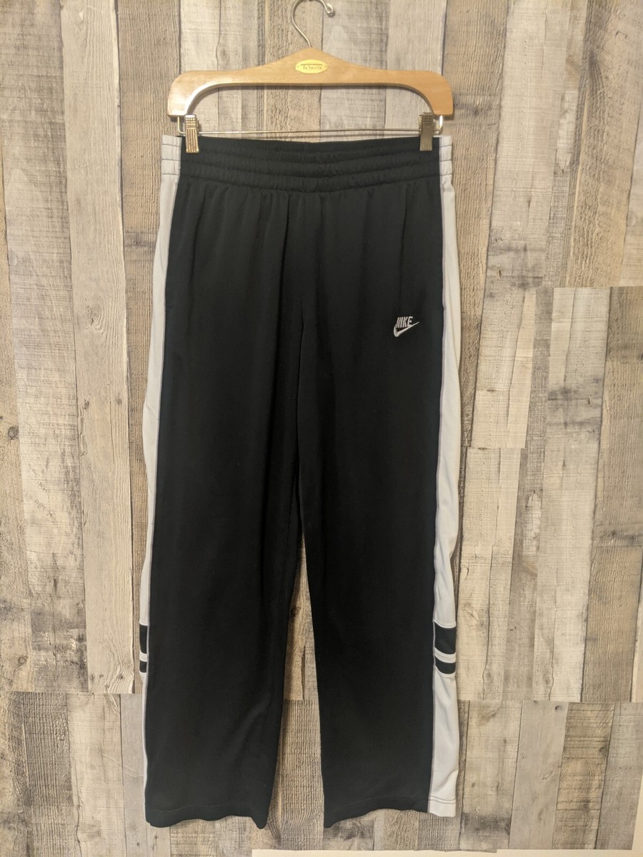 Vintage y2k Nike Silver Tag Black White Track Pants Men's Size