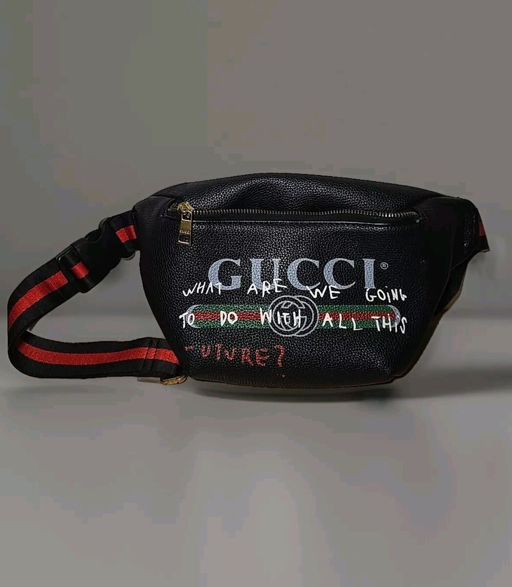 GUCCI Web Sherry Line Body Bag Black Red Green 493869 GUCCI Web Sherry Line Body Bag Black Red Green 493869
