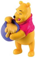 Bullyland 12340 - Spielfigur, Walt Disney Winnie Puuh Mit Honigtopf, Ca. 6,5 Cm