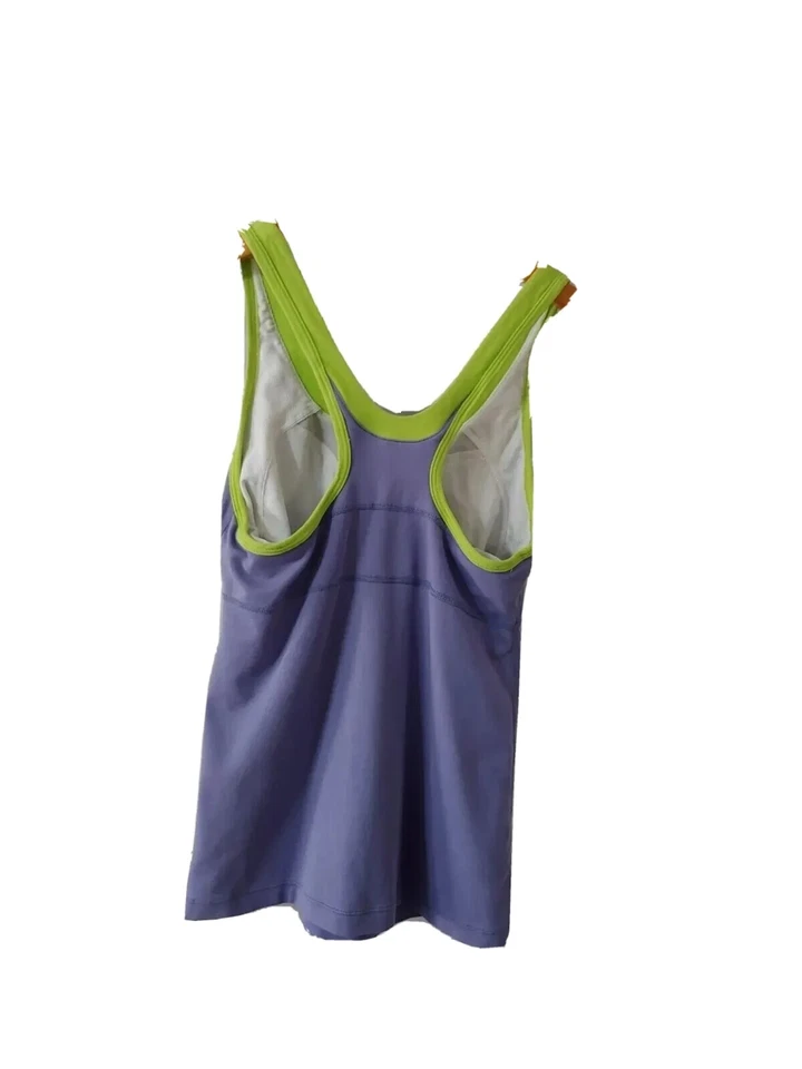 Nike Fit Dry Top Mujer S Espalda Corredora Pullover Atlético Sujetador Incorporado Logo  Foto 2 de 4