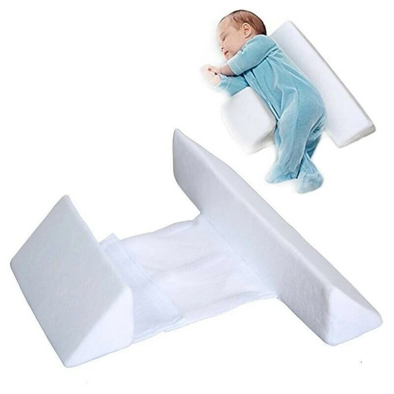 Baby Anti-roll over Wedge Pillow Side Sleeping Memory Foam *best