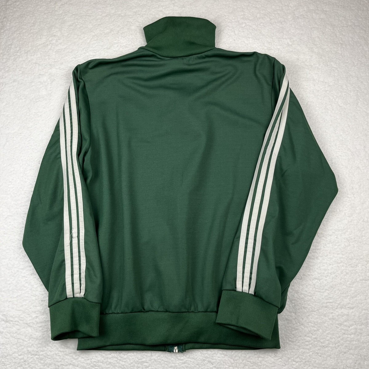 Vintage 70s Adidas Jacket Green Stripes Trefoil Full Zip Vintage 70s Adidas Jacket Green Stripes Trefoil Full Zip