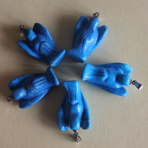 Handmade mini crystal angel pendant for necklace bracelet - Picture 33 of 54