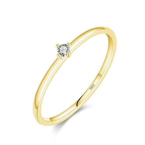 2mm D VVS1 Real Moissanite Wedding Anniversary Ring Gift For Her 14K Gold Plated - Picture 17 of 17
