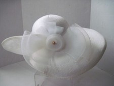 Mr. Hi's Woman's White Wide Brim Church Hat Weddings Dressy Hats