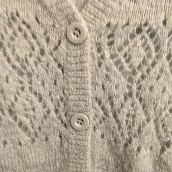 Cárdigan suéter para mujer gris Kirra mezcla de lana con botones talla XS Foto 4 de 4