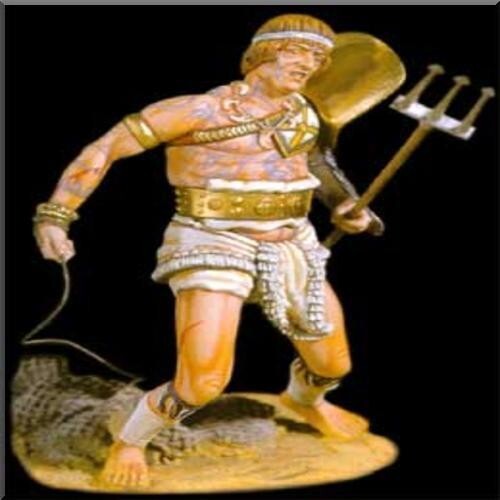 Modelos Blancos - Gladiador Romano Retinario 1er Centavo AD - 90mm Metal WM90/16 - Imagen 1 de 1
