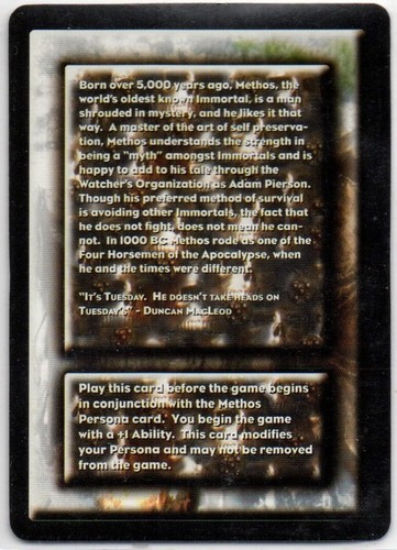 Highlander TCG CCG 1st Edition Methos Set Choose The Cards You Want - Picture 5 of 30