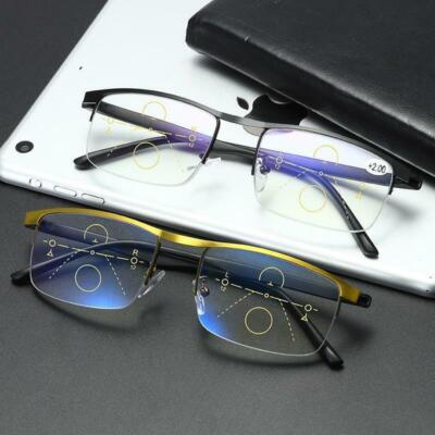 Phizeza Reading Glasses,Titanium Progressive Far and Near Dual-Use Reading Glass