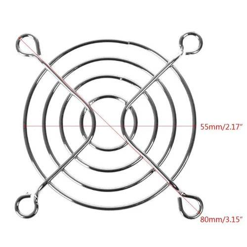 Fan for Protection Net Desktop Chassis Fan Protective Net Grille 6cm Dia Iron