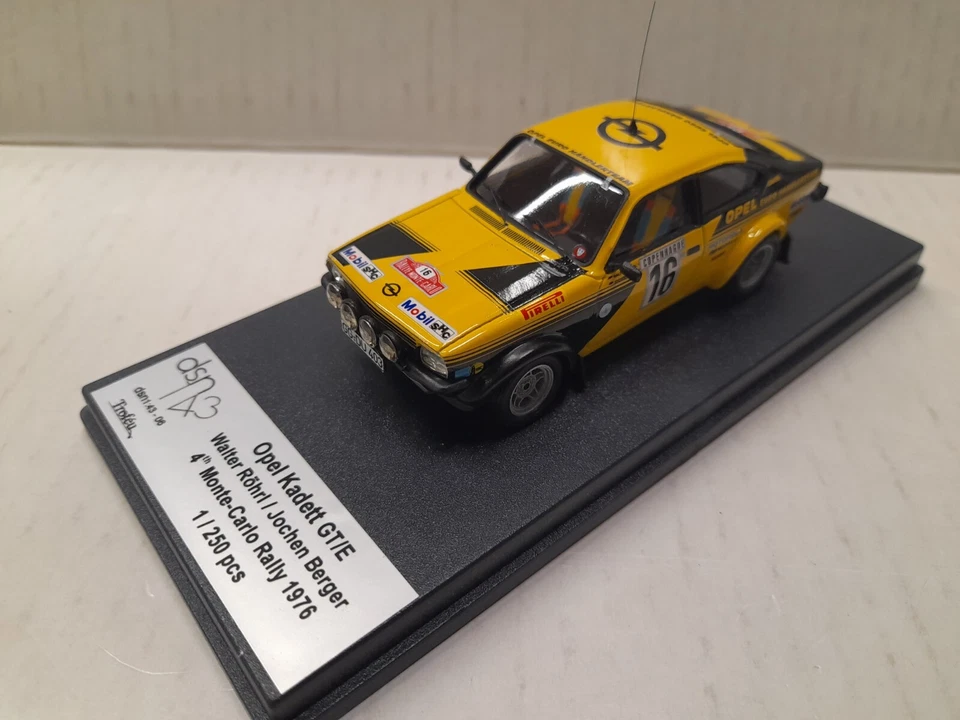 Trofeu dsn1:43-06 Opel Kadett GT/E #16 Rohrl/Berger IV RallyMonteCarlo 1976 1/43 - Immagine 2 di 3