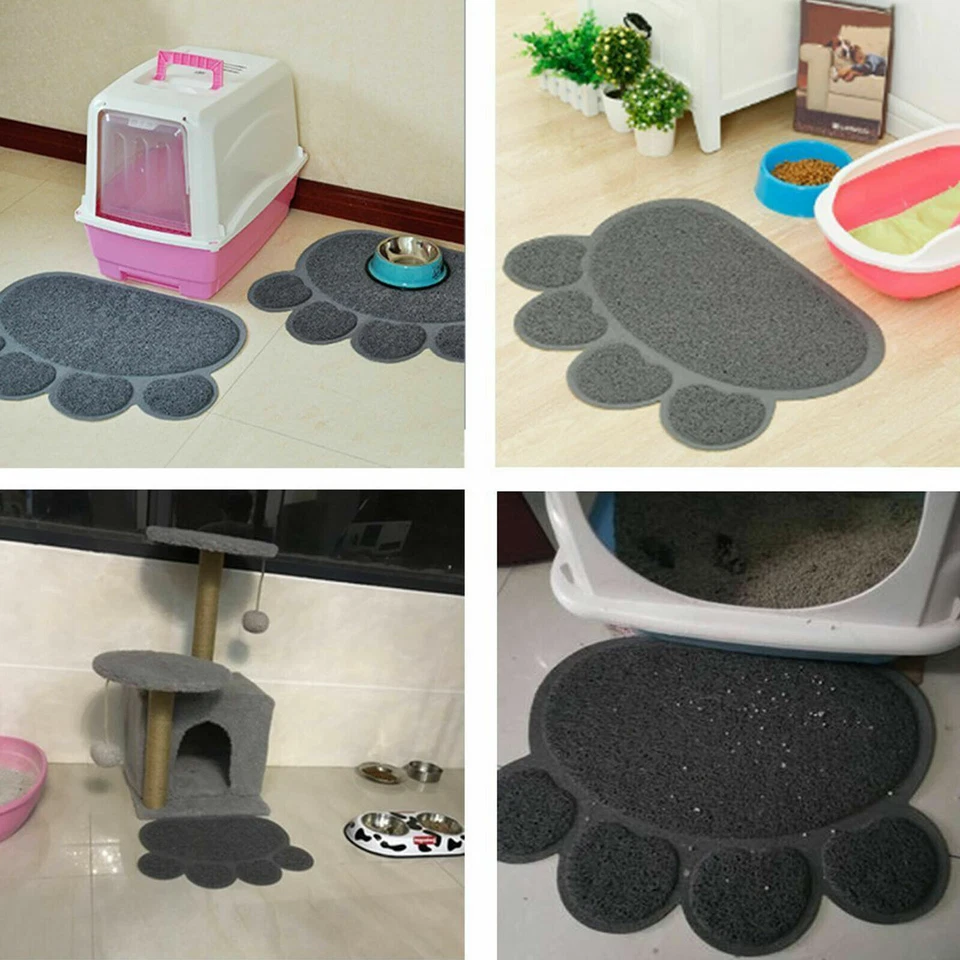 Миска для кормления домашних животных собак нескользящий коврик для кошачьего туалета коврик водонепроницаемый - Изображение 3 из 4