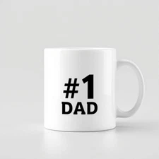 Father’s Day Coffee Mug Gift for Dad – World's Greatest Father Cup #1 Dad
