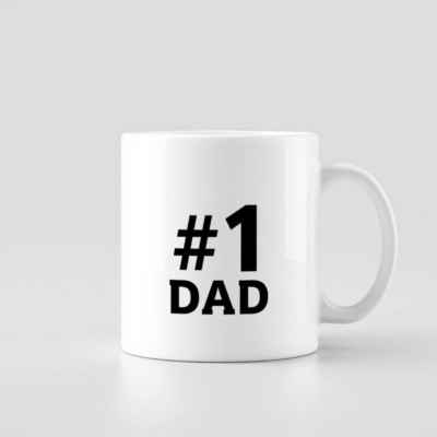 Father s Day Coffee Mug Gift for Dad   World's Greatest Father Cup #1 Dad