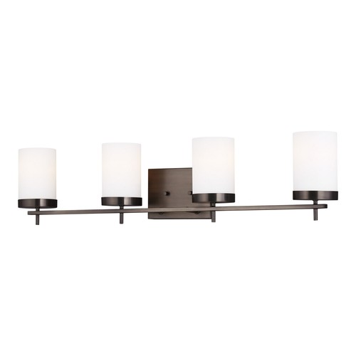 Zire 4-Light Bathroom Vanity Light in Brushed Oil Rubbed Bronze