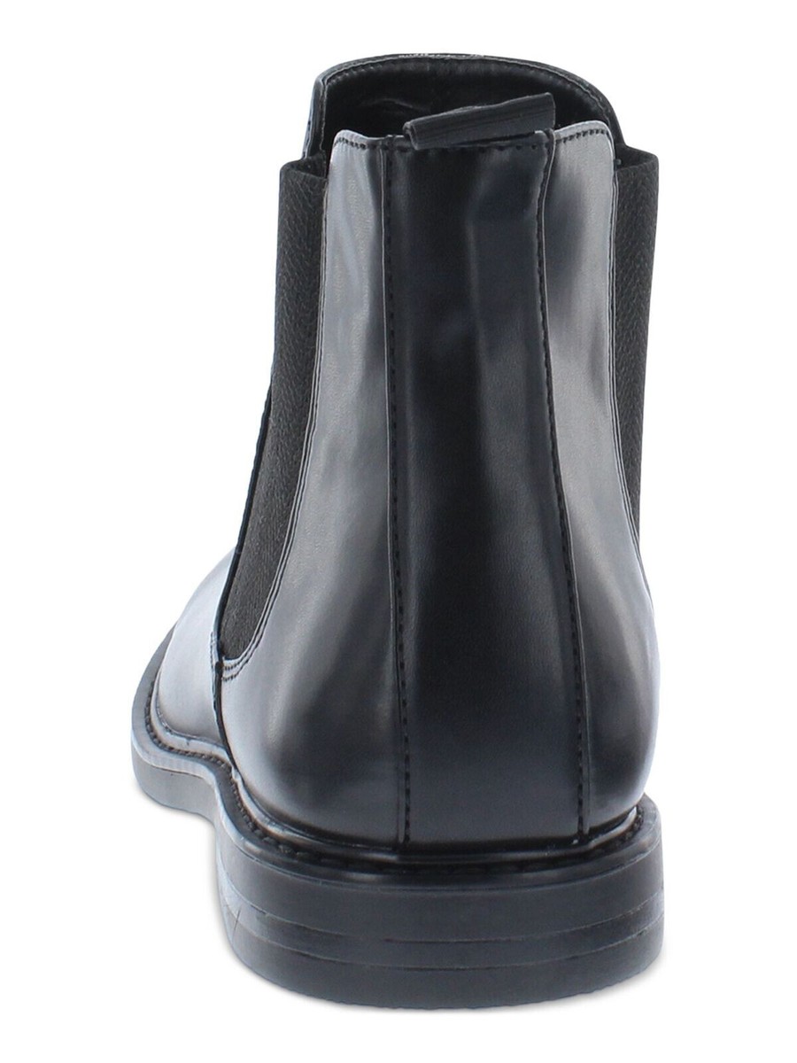 REACTION KENNETH COLE Goring Ely Round Toe Slip On MEN BLACK 