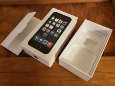 iPhone 5S Space Gray 16GB BOX ONLY W/ Apple Stickers Info Sheet No Phone