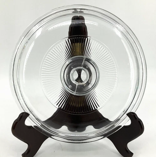 Corning Ware/Pyrex Clear Round Glass Lid (Ribbed) (7 1/4" Dia) (G-5-C A) USA