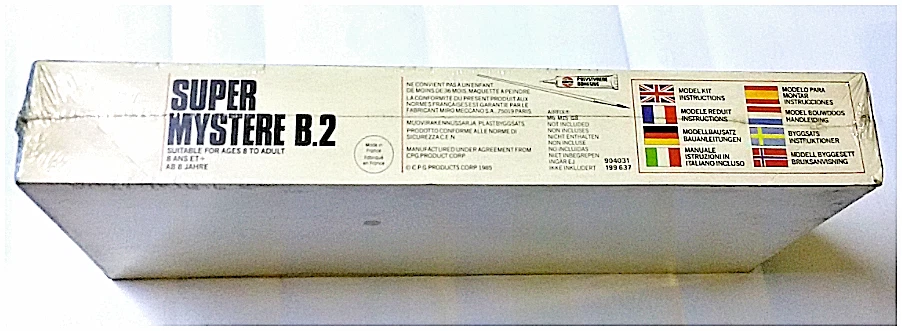 AIRFIX DASSAULT SUPER MYSTERE B.2 SCATOLA COSTRUZIONI SCALA 1:72 SIGILLATO '80s - Immagine 3 di 4