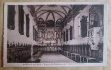 CERTOSA DI PAVIA INTERNO DEL REFETTORIO CON L'AFFRESCO DEL SEMINI NON VIAGGIATA