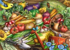 Ceramic Backsplash Tile Mural Fruit Vegetable Kitchen/Bathroom - Farmers Market