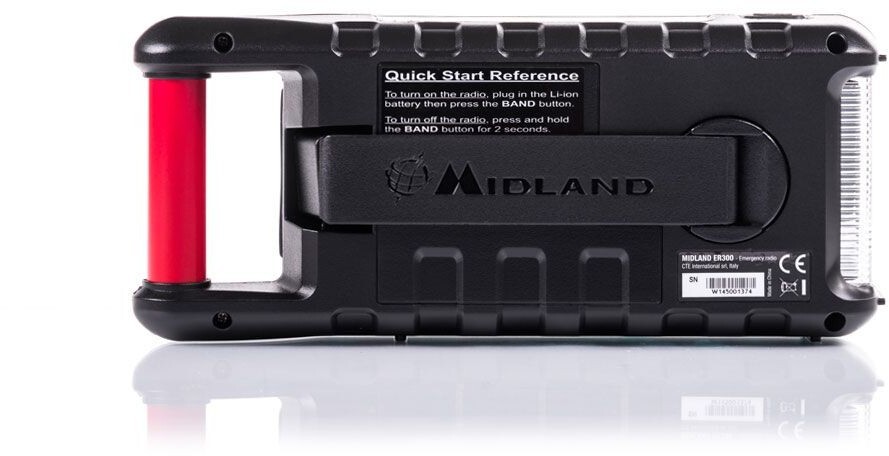 Thumbnail - Midland Er300 Notfallgerät Powerbank Radio Dynamokurbel Solarpaneel