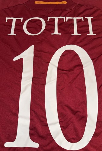 Maillot Vintage AS Roma Diadora 1999-2000 - Totti Numéro 10 Taille XL