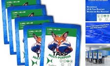 2.5 Mil Waterproof Tarp 6x8 Ft (5 Pack) | All-Weather Light Duty Upgraded 2.0
