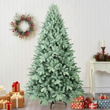 5ft Blue Spruce Artificial Christmas Tree Unlit Hinged Xmas Tree 854 PE PVC Tips