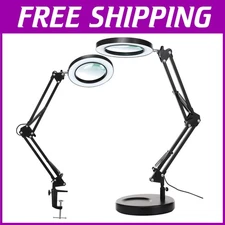 Magnifying Glass with Light - 3 Color Modes - Heavy Base