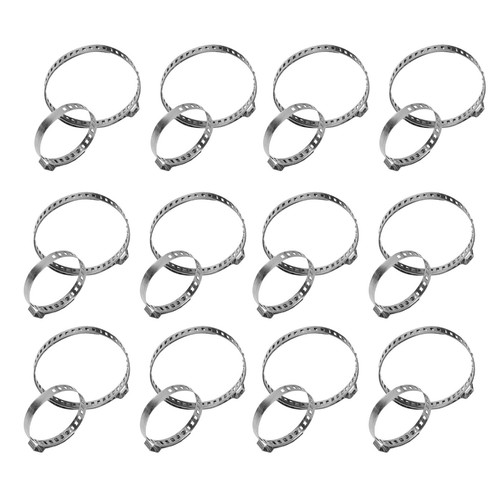Drive Shaft Axle Joint Clip Set Pack of 24 Adjustable Stainless Steel Clamps - Picture 5 of 12