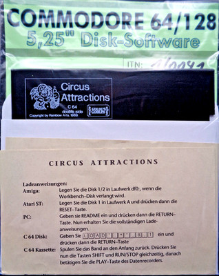 COMMODORE 64/128 -- CIRCUS ATTRACTIONS (GOLDEN GOBLINS - DISK)