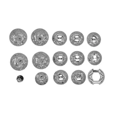 Greca Stainless Steel Juego De Chapetones Acero Monturas Charras