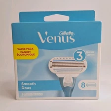 8 Gillette Venus Sensitive smooth Razor Blades Refill Cartridge Fit Swirl Shaver