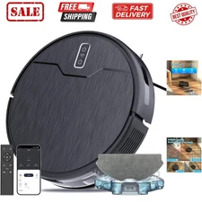 Robot Vacuum and Mop Combo, Robot Vacuum Cleaner, 6 Cleaning Modes, Large Cap...