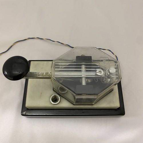 HI-MOUND HK-3 Morse Code Telegraph Key transparent Marble 8 Parts - Picture 3 of 11