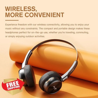 iKF R1 Retro Bluetooth Headphones 60H Playback Mic