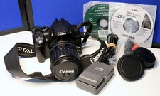 Canon EOS Digital Rebel XT 350D, 35-135mm Canon EF 1:4-5.6 Lens, Charger battery