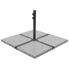 Schirm-Gewichtsplatten 4 Stk. Quadratisch Gra...