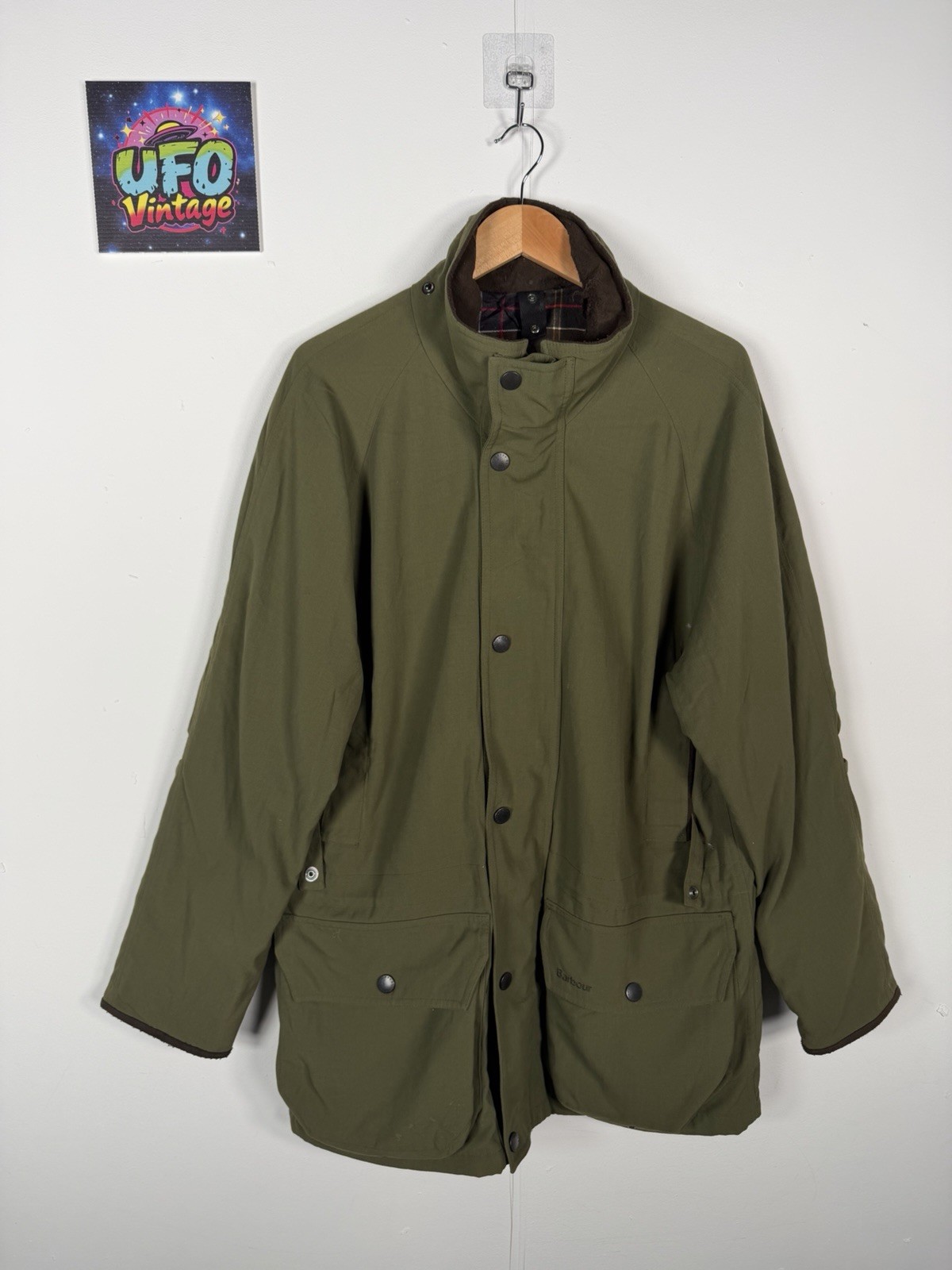 Barbour T1 Berwick Endurance hooded country jacket Mens Large green Cordura zip