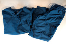 Dagacci Women's Scrub Set - Teal Blue Large