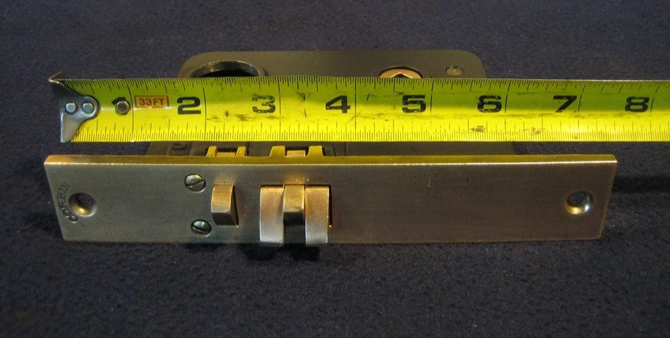 Antique Entry Mortise Lock Eastlake Knobs & Roses Cylinder 3 keys Corbin #1339RH - Image 4 of 4