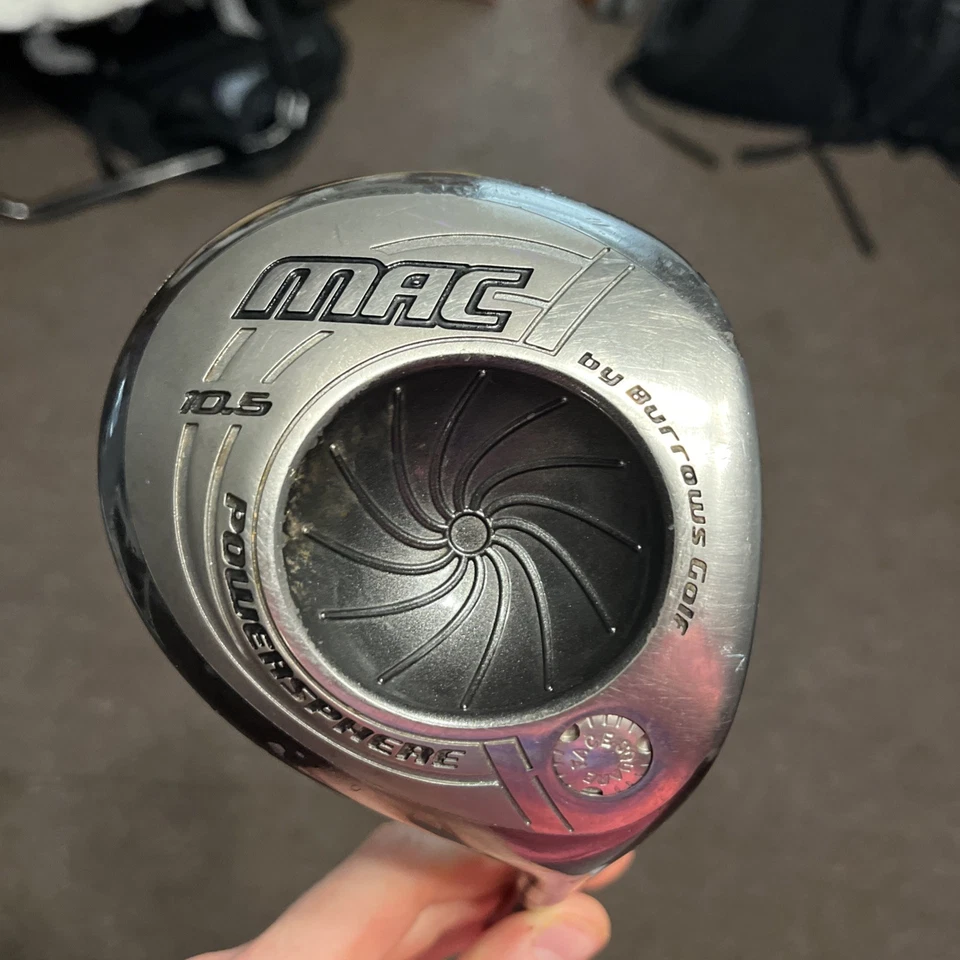 Controlador Burrows Golf Mac Powersphere Hotface 10,5° cara caliente con 65 gramos diestro Foto 2 de 4
