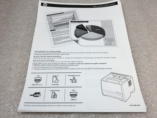 HP LaserJet P2055dn Workgroup Laser Printer CE459A With 96% Toner And 90k pgs - Picture 9 of 12