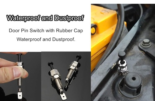 Door Pin Switch Car Auto Trunk Alarm Security Hood On Off Momentary 20A ...